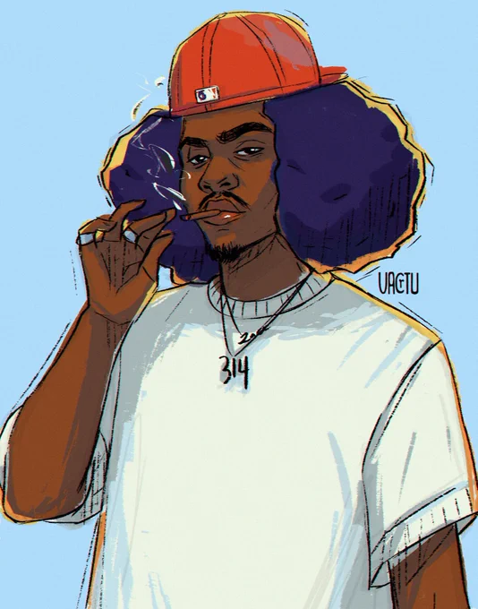 Some of the Black men I've drawn in the past  