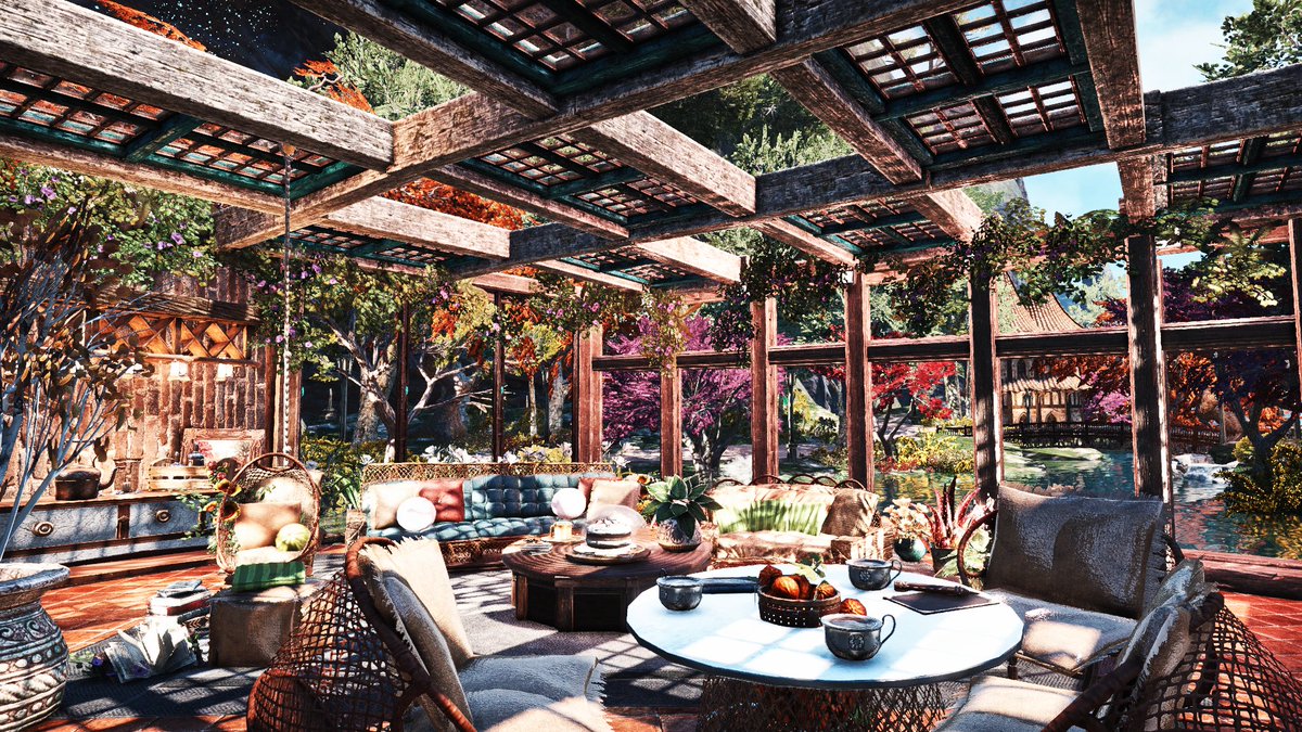 Lake View Cafè ☕️🍃
#ESO #ESOFam #ESOhousing <a href="/TESOnline/">The Elder Scrolls Online</a>
