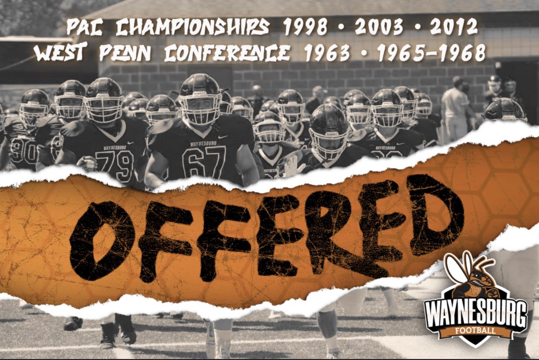 ethomp3899's tweet image. Blessed to receive my first offer from Waynesburg University @WU_SWARM 
@coachlondonIII @cosimp4real @CSmithScout