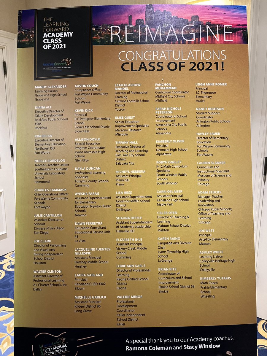Leigh Anne Romer (@laeromer) on Twitter photo Graduating tonight from the Learning Forward Academy in Nashville <a href="/LearningForward/">Learning Forward</a> with <a href="/KimBecan/">Kim Becan</a>! Thanks for being here <a href="/CarriePierce5/">Carrie Pierce</a> <a href="/MGriffin529/">Dr. Michael Griffin</a> <a href="/stephesp7/">Dr. Stephanie Espinosa</a> <a href="/LoganFaris6/">Logan Faris</a>! #LFA21 Graduating tonight from the Learning Forward Academy in Nashville <a href="/LearningForward/">Learning Forward</a> with <a href="/KimBecan/">Kim Becan</a>! Thanks for being here <a href="/CarriePierce5/">Carrie Pierce</a> <a href="/MGriffin529/">Dr. Michael Griffin</a> <a href="/stephesp7/">Dr. Stephanie Espinosa</a> <a href="/LoganFaris6/">Logan Faris</a>! #LFA21