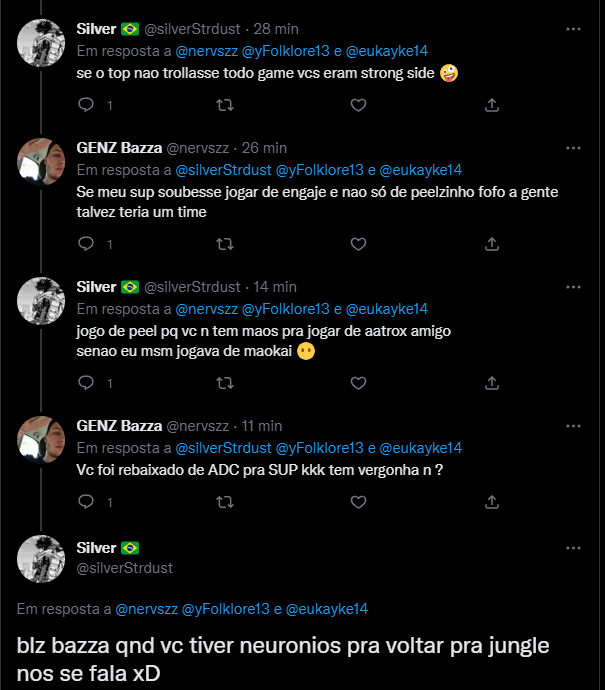 luisantanatier5's tweet photo. e que climão na @GENZLOL_ ein...
vamos ver como os tradicionais vão chegar na bazzacup. https://t.co/1gAssda0bA