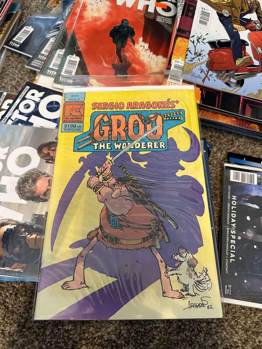 el_maletero's tweet photo. I’m (mostly) not here anymore but mastodon is having some troubles with photos.

Going through my comics in an (apparently vain) attempt to downsize. My kid says he wants to read them, so I guess they’re sticking around! These two weren’t on the chopping block. They’re my faves. https://t.co/CazOgvIeTx