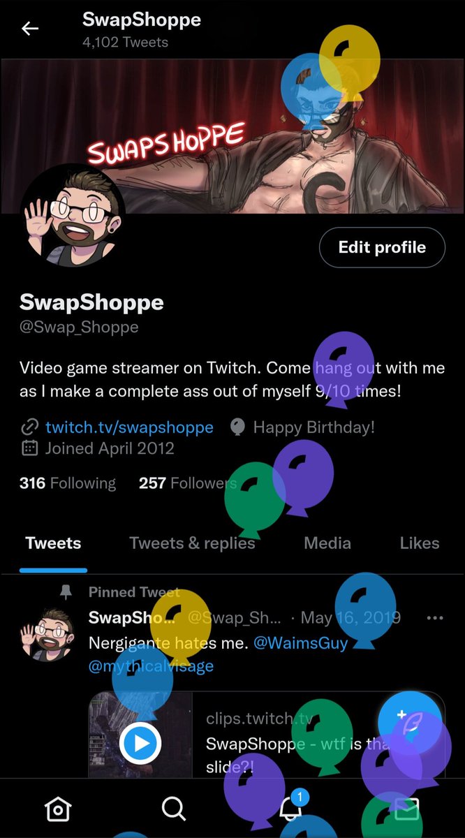 Swap_Shoppe's tweet image. I got balloons!