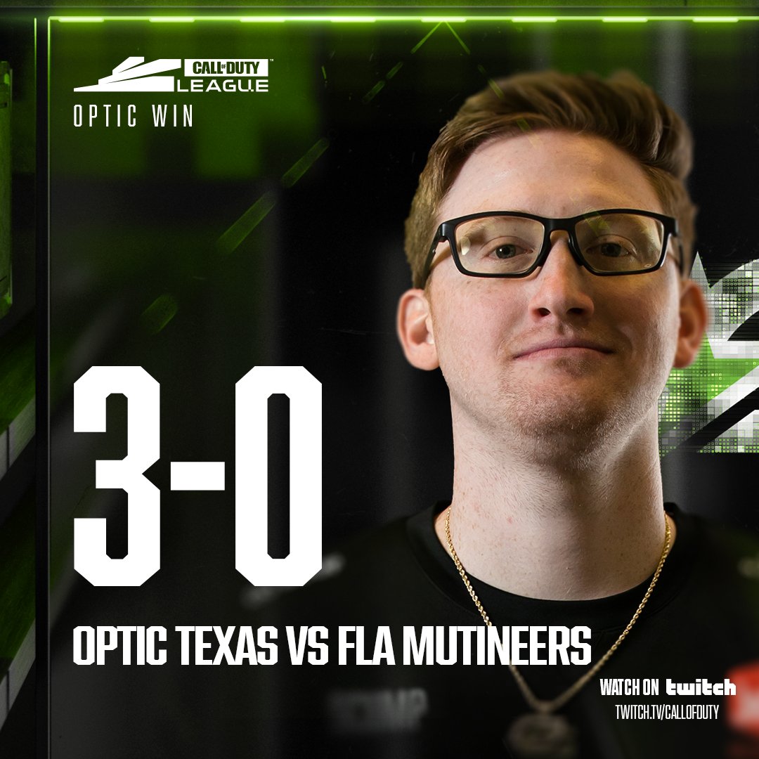 CODLeague's tweet image. D O M I N A N C E

@OpTicTexas come out HOT versus the @Mutineers to end the week strong 💪

#BrickByBrick | #CDL2023