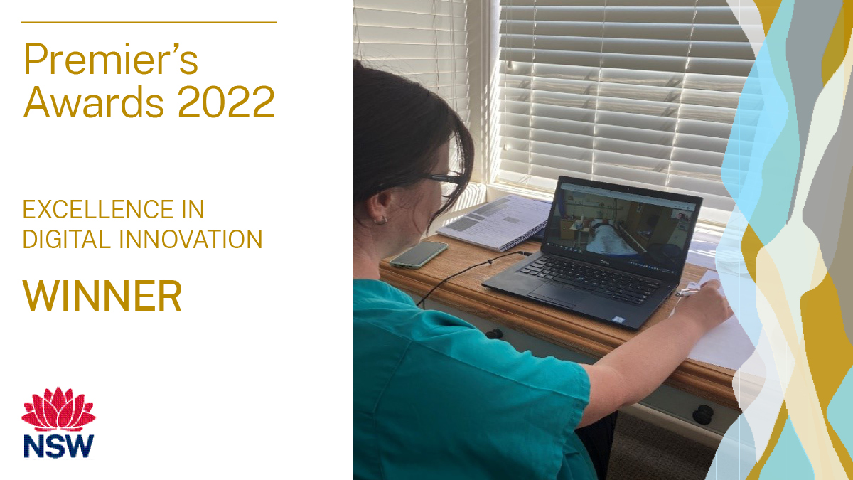 nswaci's tweet image. Congratulations to the Virtual Rural Generalist Service at @WNSWLHD which won the NSW Premier&apos;s Awards in the Excellence in Digital Innovation category. Read about the service in our Spotlight on #VirtualCare: aci.health.nsw.gov.au/__data/assets/… 

#PremierAwards #WorldClassPublicService