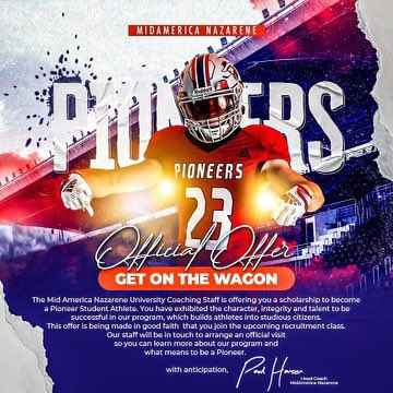 crogers78_'s tweet photo. I am blessed to receive an official offer from @MNUFootball_ @coachCordovaDC 🔴🔵 https://t.co/2O7rGH5IZw