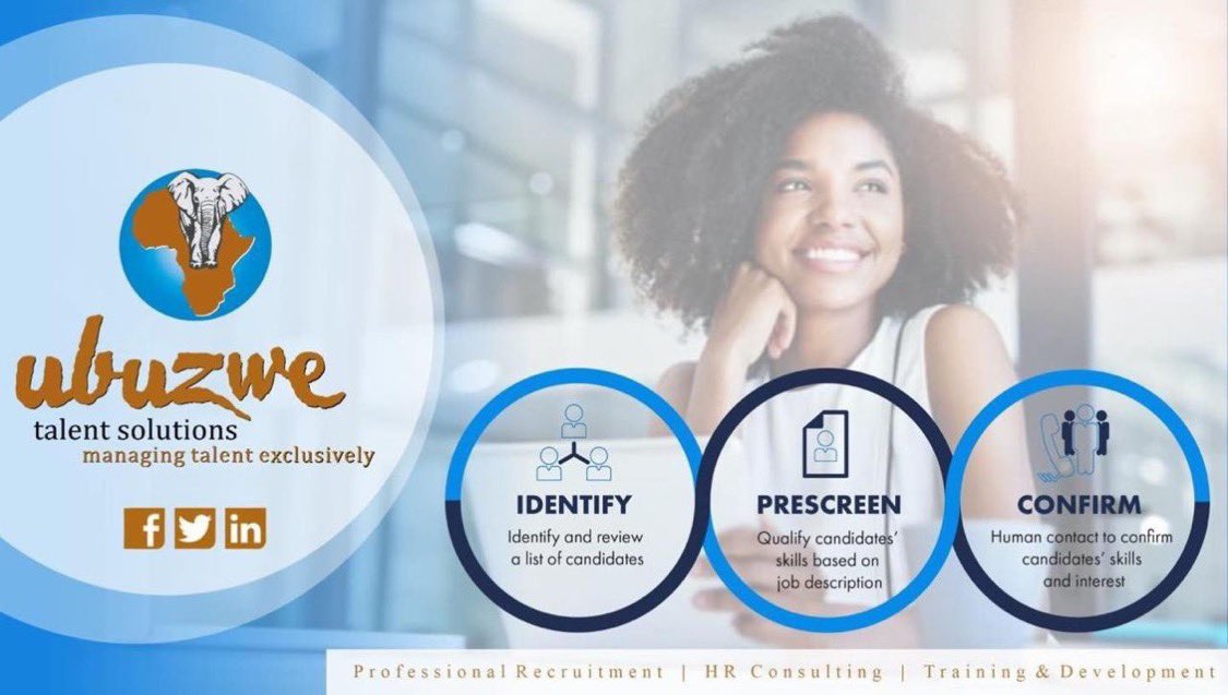 We offer professional permanent, temporary and remote employee candidates to meet your recruitment strategy.
ubuzwe.co.za 
#recruitment #HRconsultants #talentsolutions #TaigeisDigital #ProfessionalRecruitment #RecruitmentSouthAfrica #CorporateRecruitment
