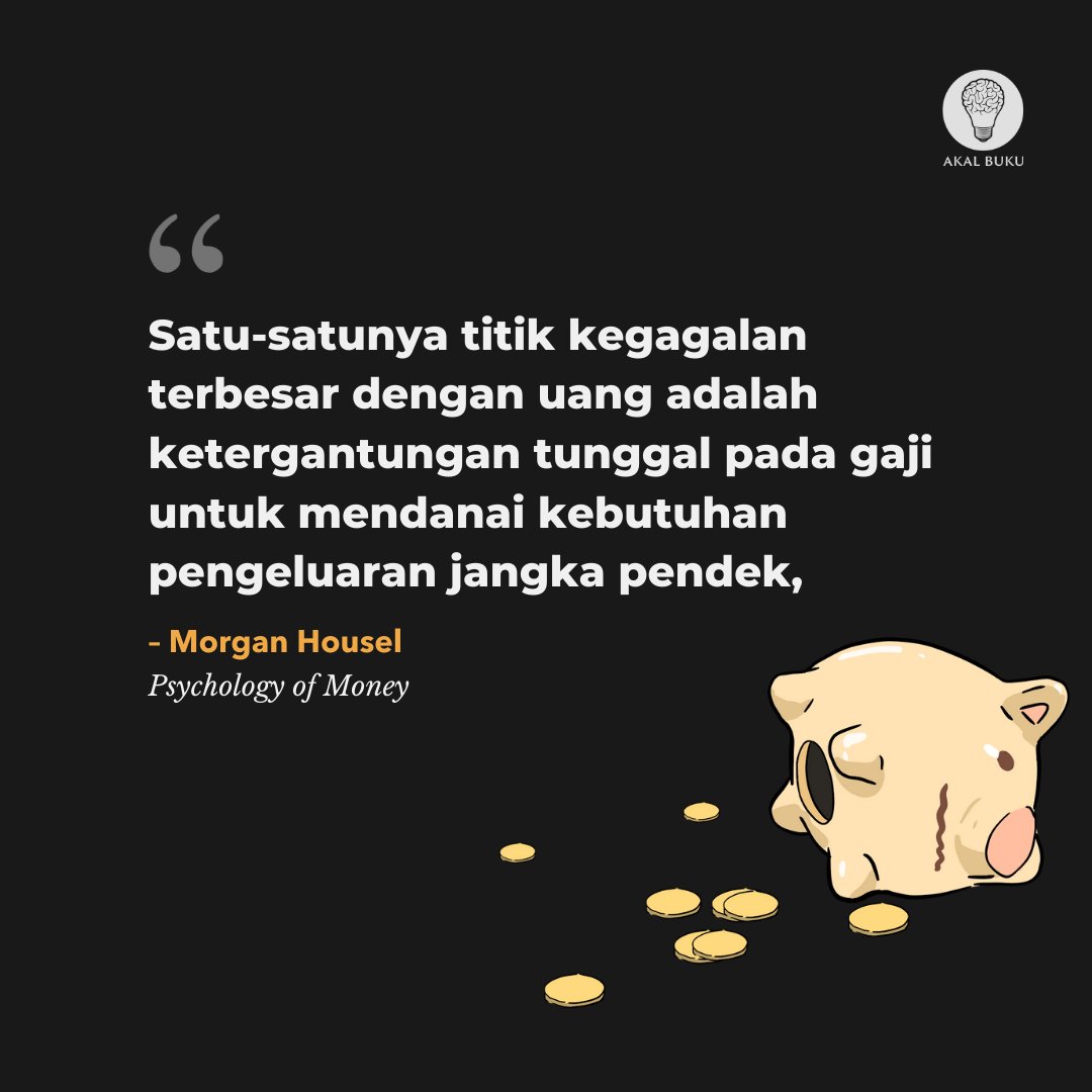 AkalBuku's tweet photo. Menabung itu penting. Kita bisa mengukur keinginan kita, tapi tidak akan tahu kebutuhan dadakan yang akan hadir di masa depan. https://t.co/eSkbGJFjg5