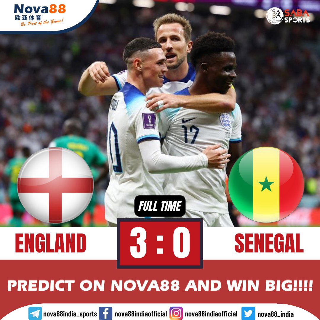 nova88_india's tweet photo. France and England get to Quarter-Finals with easy winning against Poland and Senegal. Make your prediction on Nova88 and Win Big.
Click on the link to register https://t.co/uddYCeSDbt
#nova88indiaofficial #fifaworldcup2022 #fifaworldcupqatar2022 #onlineid #exchangebetting https://t.co/7ysMLD1Zzg