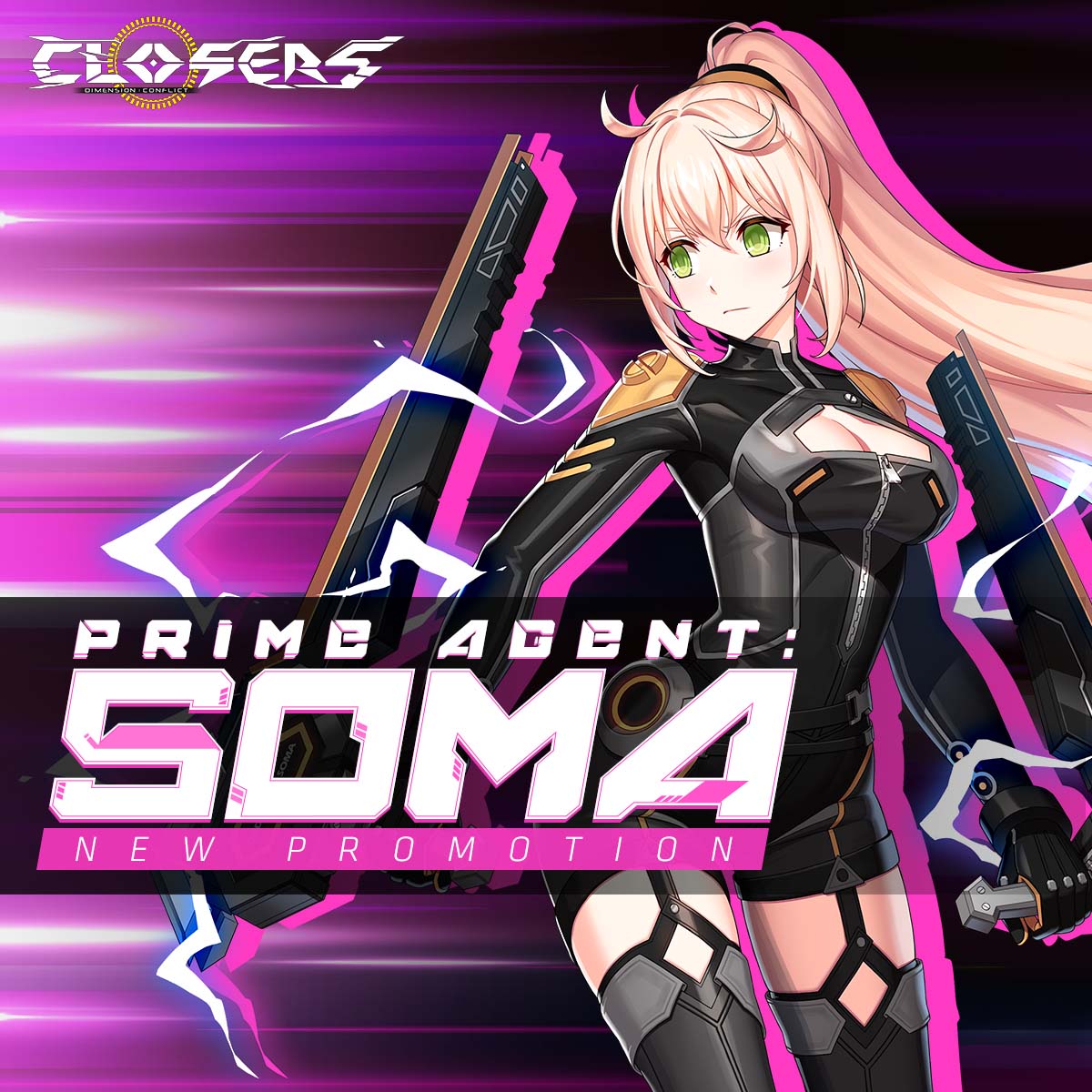 ClosersGame's tweet photo. Her adorable charms and quirky personality will turn her into a determined character.
Prime Agent Soma will demonstrate her enhanced skills on December 7!
Discover her abilities and check the events here:https://t.co/9NSXz2Fu8p
#Soma #PrimeAgent #closers #ClosersOnline #naddic https://t.co/Xpky1UDWj1