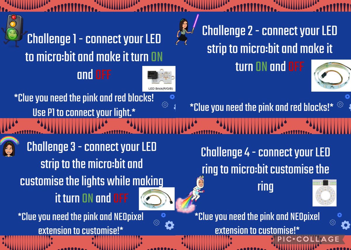 mrkpyp's tweet photo. This wk, G5s are building foundational @microbit_edu skills to apply during their 1-mth #EngineeringCycle Projects starting in Jan

This week's focus: using #BasicBit boards to connect #LEDBricks, #LEDStrips &amp; #NeoPixels &amp; code in @MSMakeCode through 4 challenges ⬇️

@MsG_13stars https://t.co/VcWONtq50t