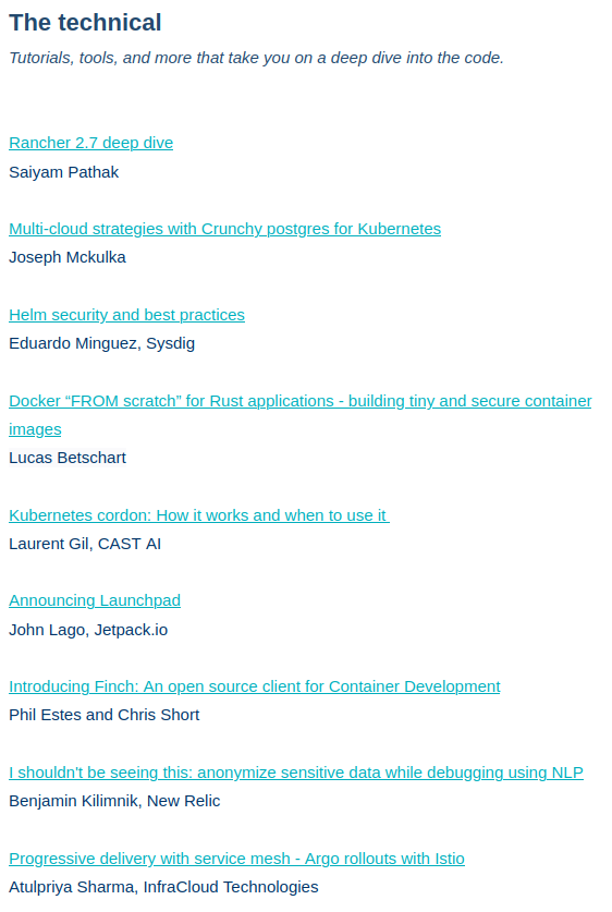TheTechMaharaj's tweet photo. Did you check out the latest @CloudNativeFdn #kubeweekly newsletter?
My blog post on @argoproj & @IstioMesh featured in this edition 🤓
And elated to have known faces in the newsletter too: @SaiyamPathak @pavangudiwada_ 🙌
Read it here: https://t.co/k8r3gWMxnc https://t.co/CUxtZOY227