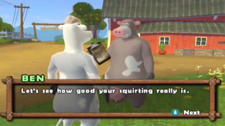 wildvideogame's tweet photo. The Barnyard video game was  definitely a fever dream https://t.co/jjBpvnyQkf
