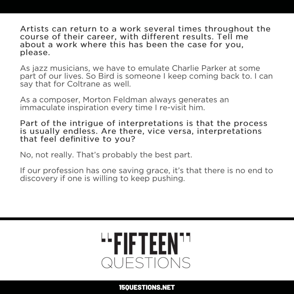 TimucinSahinmus's tweet photo. The rest of the interview with 15 Questions!
@NewFocusLabel @Kalan_Muzik https://t.co/586JeKZY6d