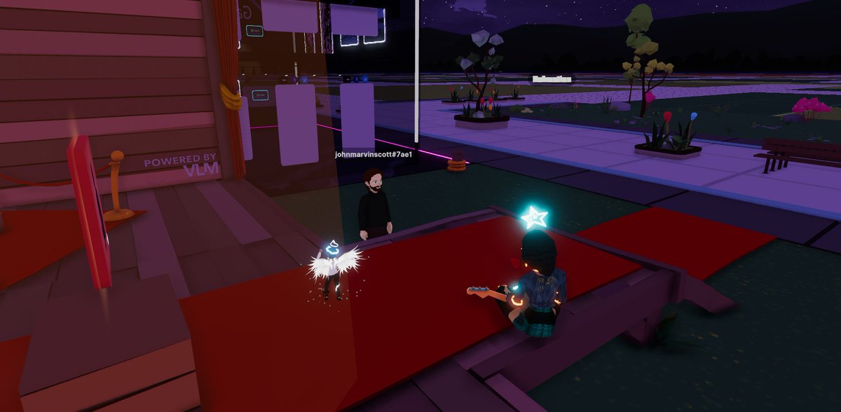 _MannyAlves's tweet photo. 🥂 Welcome to #Decentraland @johnmarvinscott was nice meeting you at #GenesisPlaza

Thank you to @studio_sparkles for this free emote on his parcel, i love bringing new people to this parcel as one of their first locations visited! #DCLTour #BVERSE https://t.co/h2cCq0y7cN