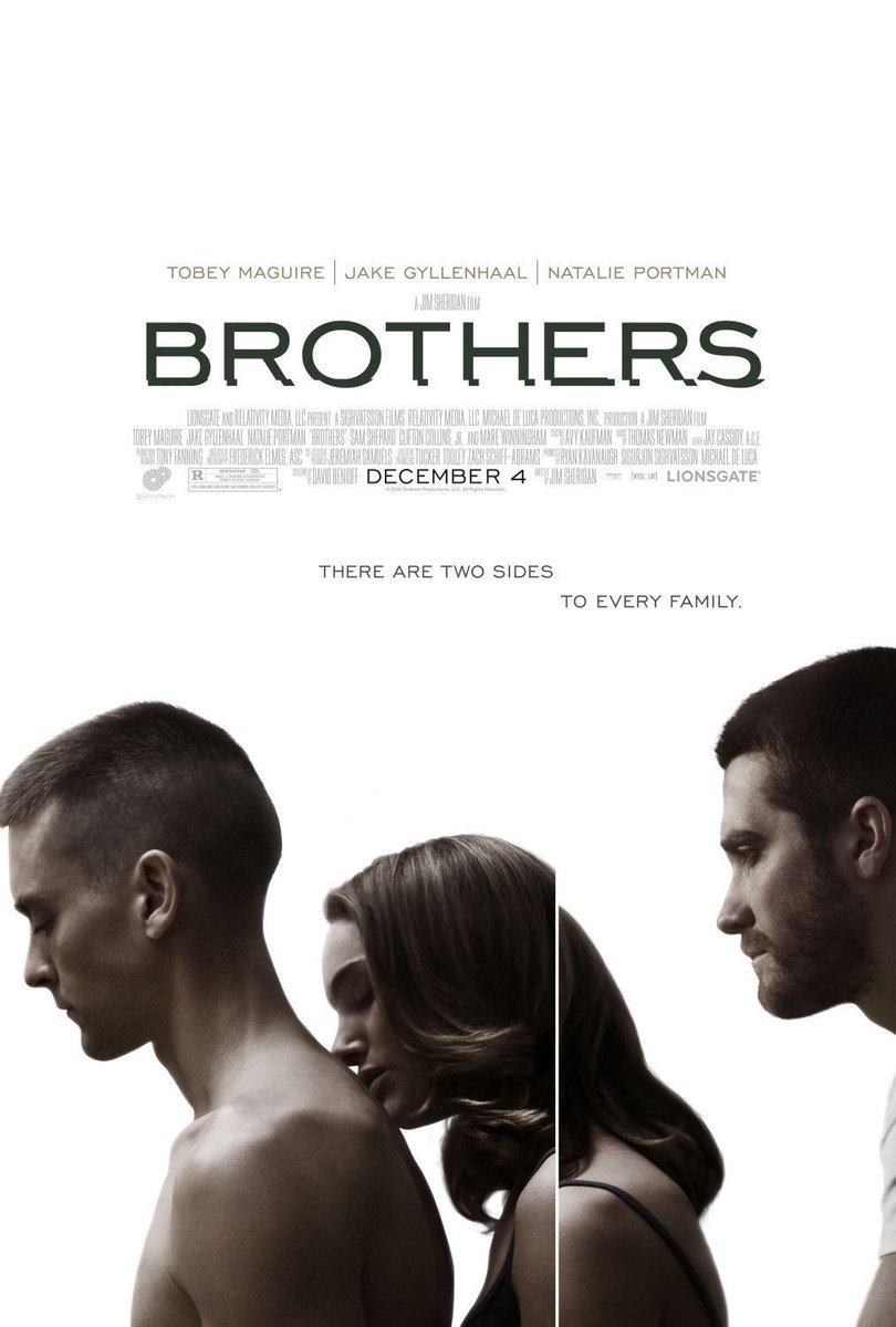 FilmNewsNos's tweet photo. 🎬MOVIE HISTORY: 13 years ago today, December 4, 2009, the movie ‘Brothers’ opened in theaters!

#TobeyMaguire #JakeGyllenhaal #NataliePortman #SamShepard #MareWinningham #BaileeMadison #TaylorGeare #PatrickFlueger #CareyMulligan #CliftonCollinsJr #JennyWade #OmidAbtahi https://t.co/xS2szyyikL