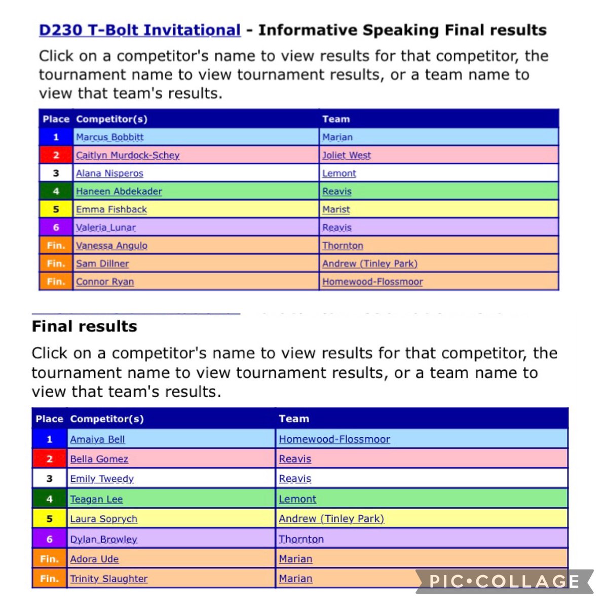 VJASpeechTeam's tweet photo. D230 TBolt Invitational was a great success—so many teams! Congrats to our very own Sam Dillner INFO Finalist 🏅and Laura Soprych DEC 5th Place Next In 🏅 Great team effort in all events- way to go! 🎉 https://t.co/QGCyttE1FP