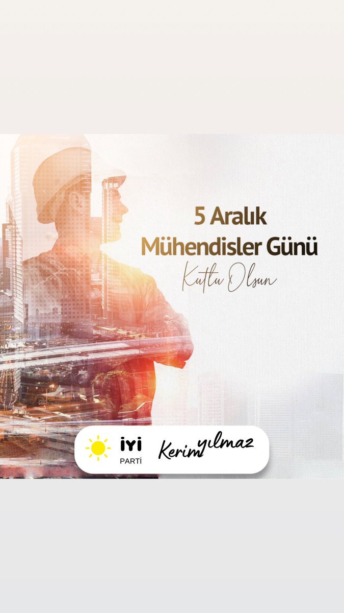 Hayatımızı kolaylaştıran mühendislerimizin günü kutlu olsun.

#MühendislerGünü