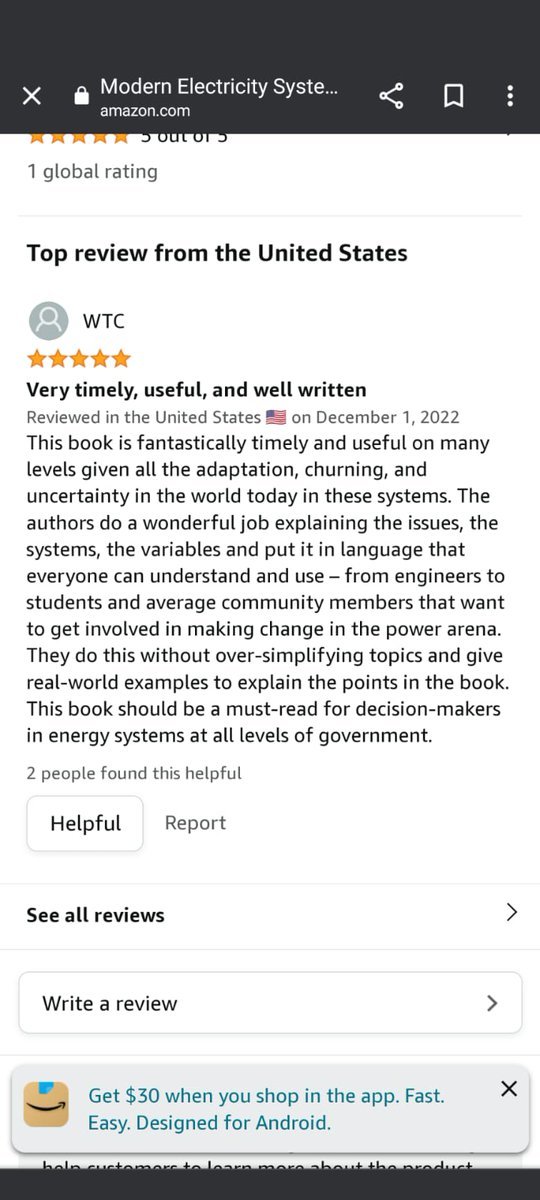 RKonidena's tweet photo. First review on Amazon for our book @vivekbhan https://t.co/v2k7wdIb4y