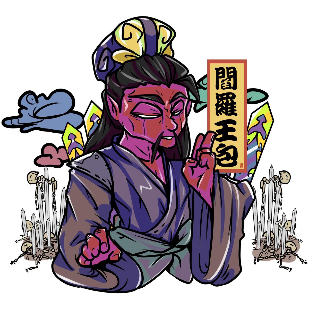 BY13x's tweet photo. 西遊記-
70- 5th Court -#Yanluo #閻羅王

#art #doodle #drawing #fanart #journeytothewest #西遊記 #Diyu #地獄 #10courtsofhell #十殿閻羅 https://t.co/jbLuy0YMu5