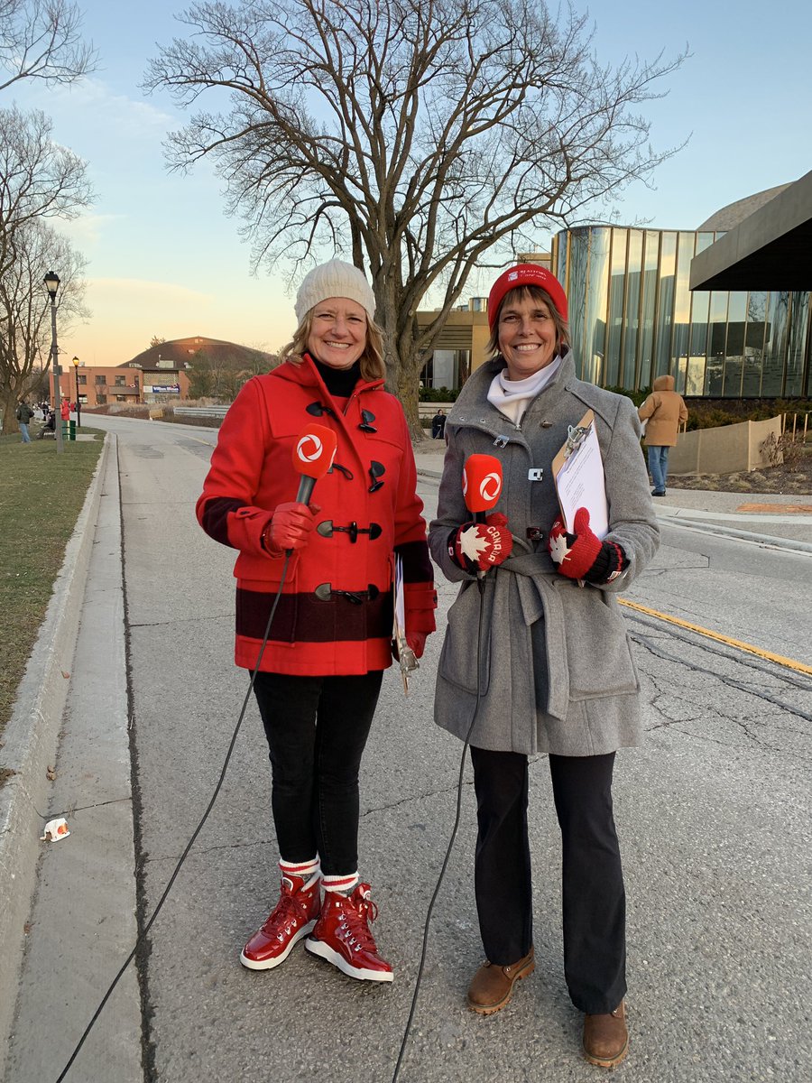 eyeonstratford's tweet photo. Co-hosted the Parade of Lights tonight in #stratfordON with my bud June @LeitchJune  I am grateful to Rogers TV who let us broadcast from their warm truck! https://t.co/h9anrrgukp
