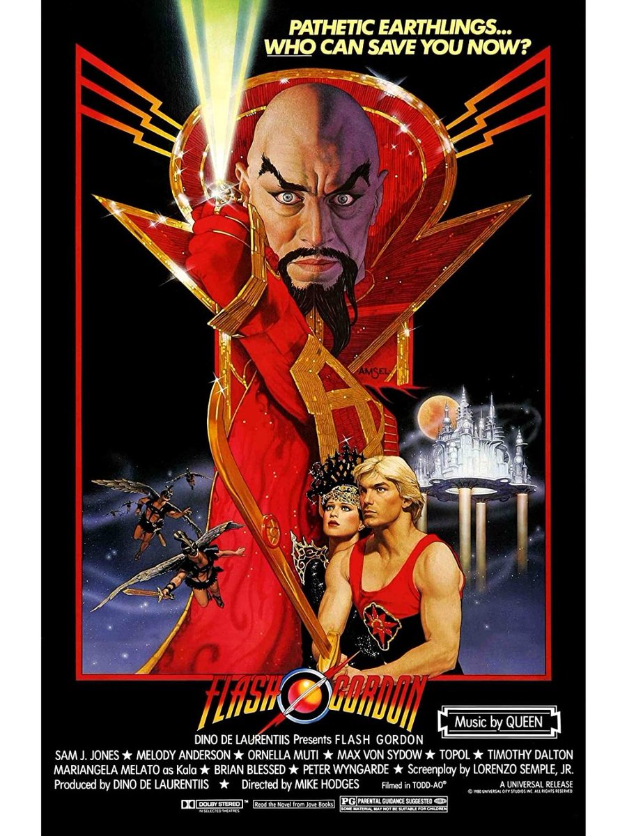 Y2John84's tweet photo. Flash Gordon released 42 years ago today.
(5 December 1980) https://t.co/k6jq7qg557