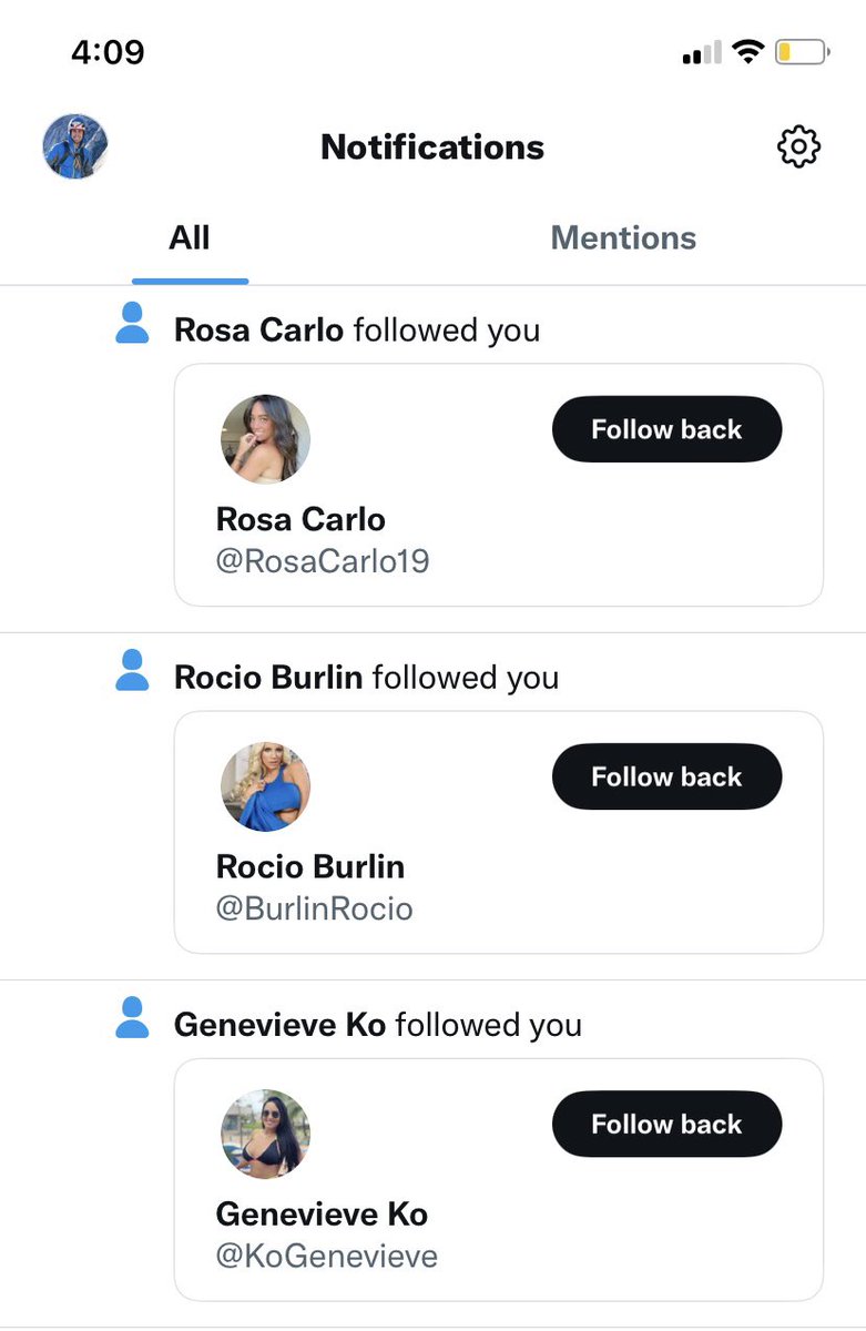 I’m so inactive on twitter that only Bot accounts follow me these days