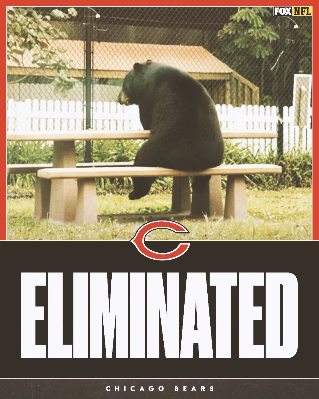 FOX Sports: NFL on X: 'The Bears have been eliminated from playoff  contention.  / X