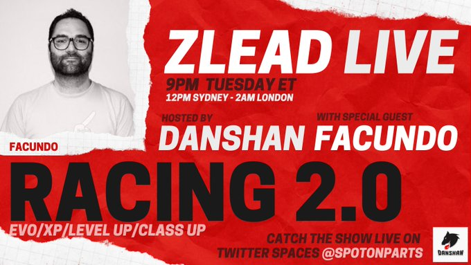 Glad to Welcome @iamFcarril to Twitter Spaces
please retweet and invite everyone who has questions about racing 2.0
post questions below and hopefully Facundo can choose a few from below to answer
@ZedRunControl 
<a href="/zed_run/">zed_run</a> 
<a href="/hawku_com/">hawku</a> 

#zedrun #zedcontent
Tuesday 12-13 9PM NY