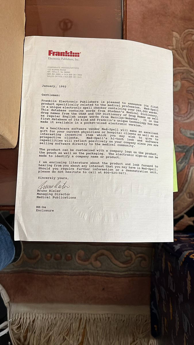 Front: A picture I made for Santa. Back: A corporate letter about a product announcement from my dad’s work.