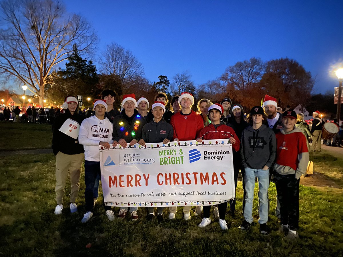 Thank you <a href="/WilliamsburgGov/">City of Williamsburg</a> for having our 4x State champions <a href="/WATrojan/">Walsingham Academy Athletics</a> in the Christmas parade.#trojanfamily