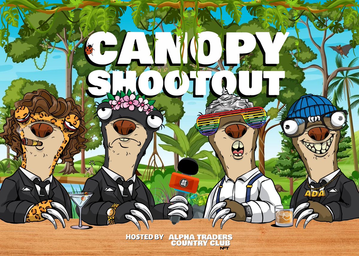 AlphaTraderscc's tweet photo. 🌴CANOPY SHOOTOUT🌴

Its a new week with new guest for this weeks Canopy Shoot.

This weeks Guest:
@NutsDAO_poker 
@RealEstateNft4k 
@GorillaeNFT 

⏲️ December 6 at 10:30am PST (1:30pm EST)
📍https://t.co/d6GnOgrENF https://t.co/OVTsAFmvRm