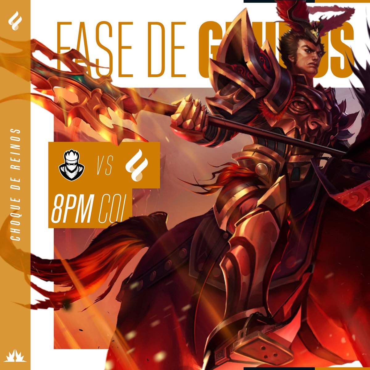 ¡Fecha #3 del Choque De Reinos #CDR!

Es un buen momento para mantener la racha y obtener nuestra tercer victoria contra los diablos😈. 
Juntos lo vamos a lograr #GoBRR💙.

⏰ 8pm 🇨🇴🇲🇽
⚔️ Modo diablo
📺 twitch.tv/thekingsequipo