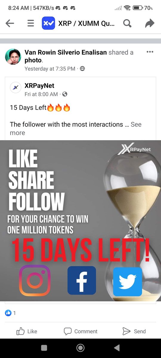 VanzRowin589's tweet photo. @XRPayNet Following is our ticket to win this GEM 💎 @XRPayNet  🙏Winning this giveaway will surely  improve and change our life.100% trusted #XRPL project 🚀

@DwaynejamesX30
 @LitoDizonjr1
 @GicaleVenus
@CuisonNimsy
 @PoorMan6884
@Sajecat 
@shiru2005
@KeshaLiford 
@LioJohn8 https://t.co/5hnDifeEOo