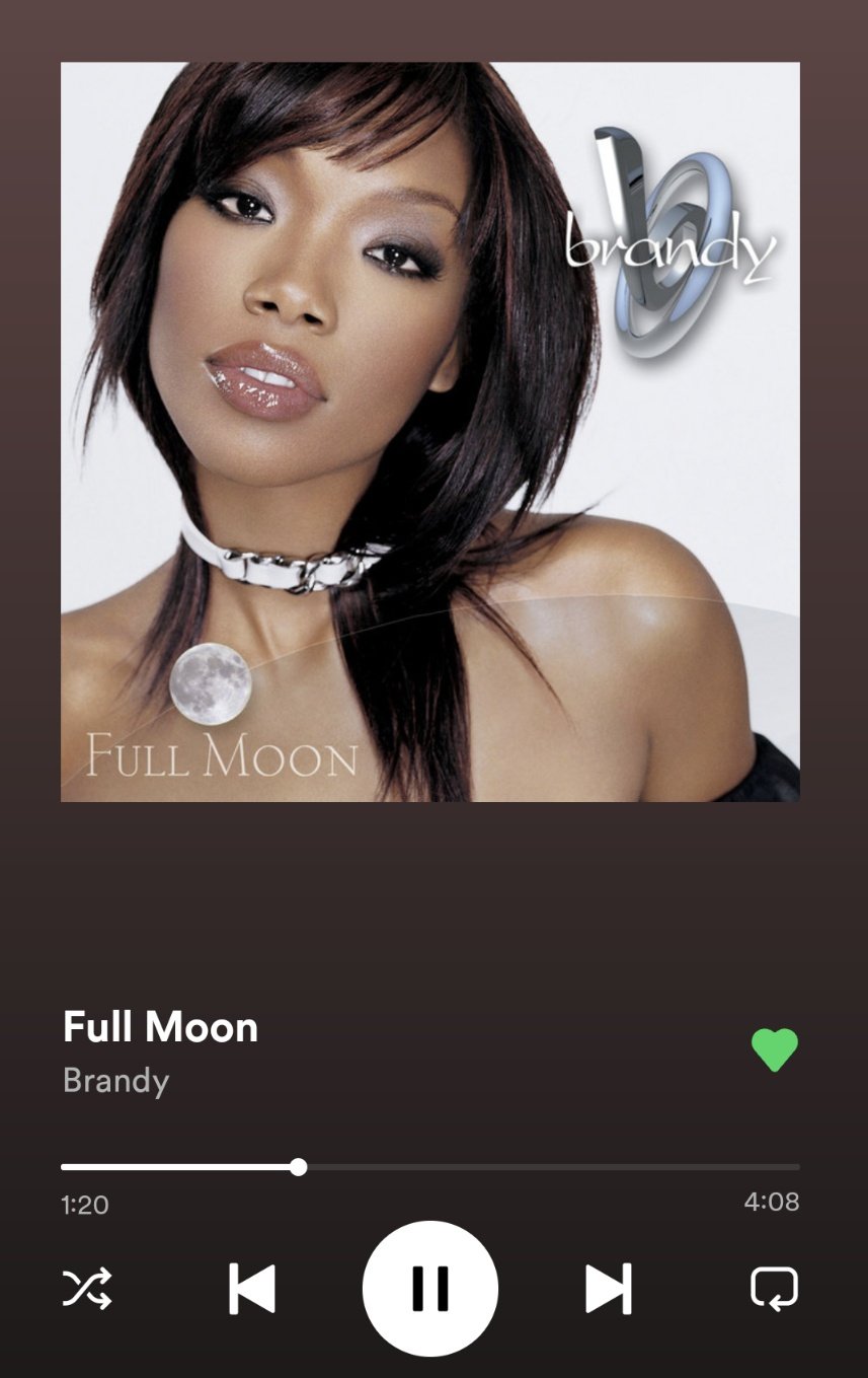 Brandy Charts on Twitter ""Full Moon'' or "What About Us?" https//t