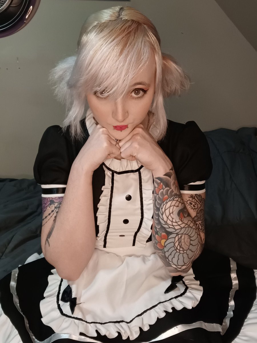 ms_aliceanarchy's tweet photo. It's been a minute so I thought I'd do something cute for #onlyfans 
#onlyfansgirl #onlyfansbabe #maid #lewd #NSFW #SeductiveSunday https://t.co/QOXPbnos3w