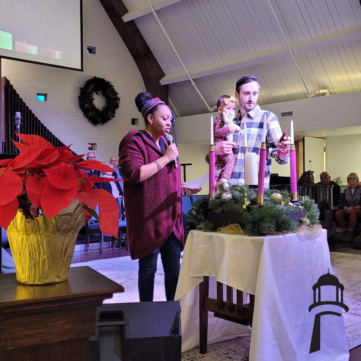 Thanks Joe, Charvee, and Jovee for leading us in the lighting of the 2nd Advent candle in worship this morning!