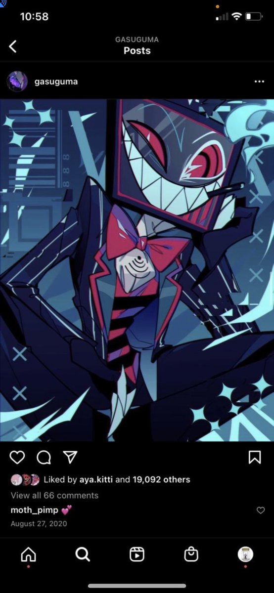 Daily_VVV's tweet photo. Daily Vee’s!!! -`♡´- Some screenshots from @/GasuGuma’s instagram. #Voxval was their biggest supporter :p 

- [#dailyvs #hazbinhotel #vox #valentino] https://t.co/CYN9qOcNTb