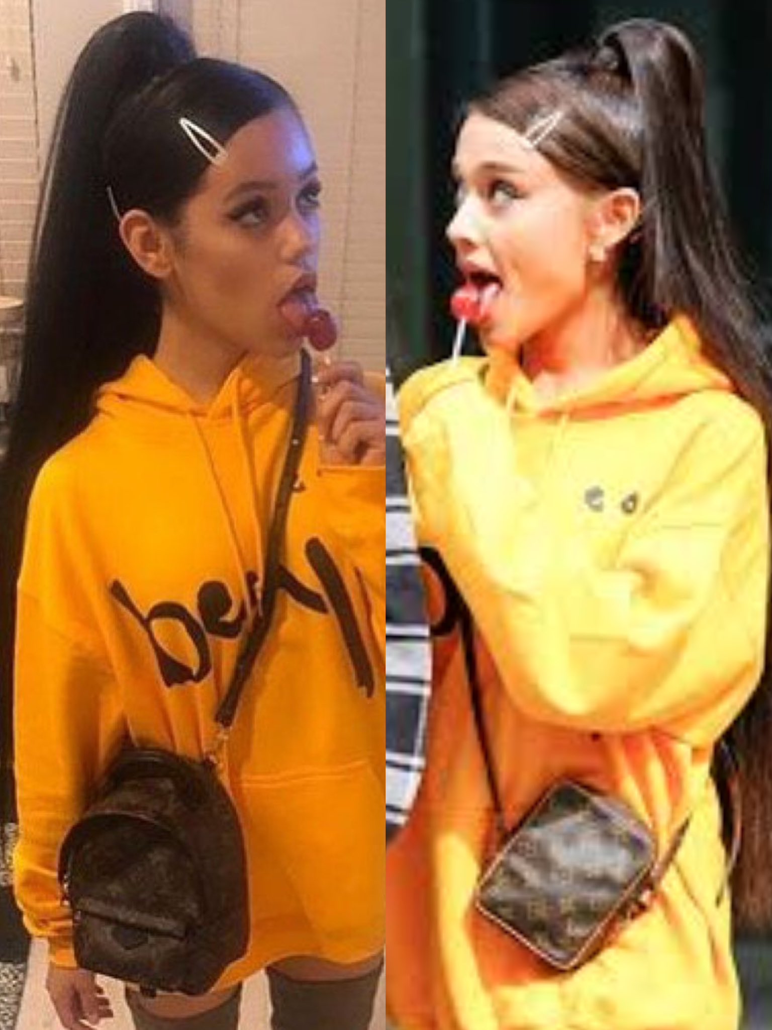 Info Ariana On Twitter Jenna Ortega As Ariana Grande For Halloween 🖤 