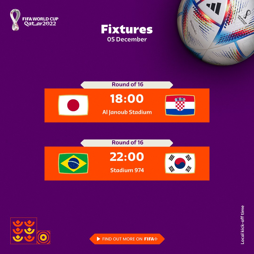 FIFAWorldCup's tweet photo. 𝗠𝗼𝗿𝗲 𝗳𝗼𝗼𝘁𝗯𝗮𝗹𝗹 𝗽𝗹𝗲𝗮𝘀𝗲 😊 

#FIFAWorldCup #Qatar2022