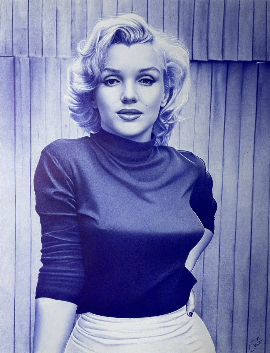 Marilyn Monroe
Ballpoint pen drawing 🖊️
Commission Work.