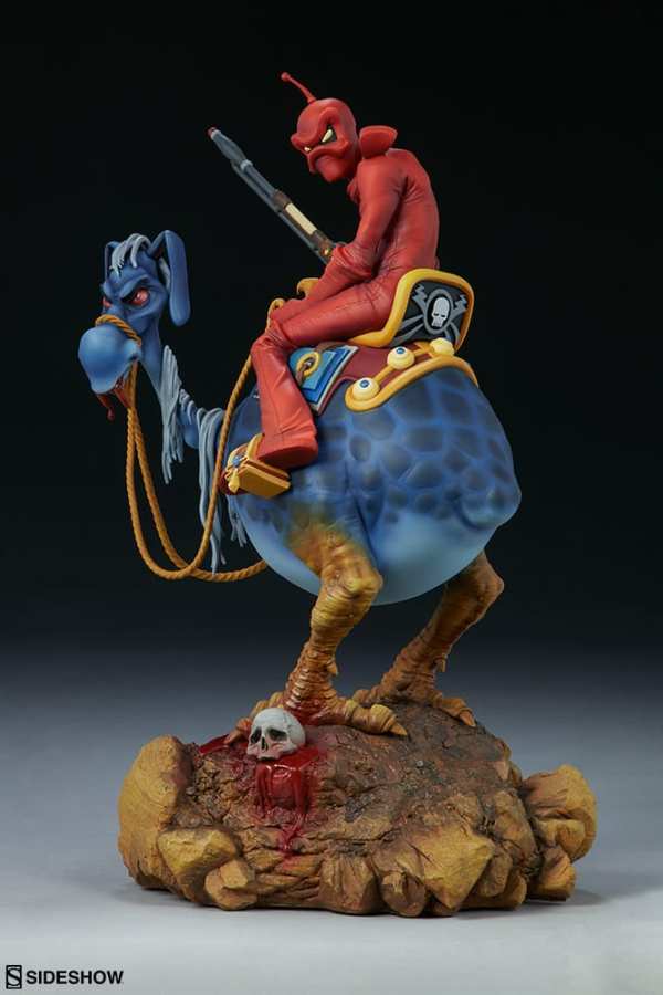 DVD_Daddy's tweet photo. Wizards (1977) Peace: Red Rider Statue by Ralph Bakshi and William Stout. https://t.co/A8was8Bqsz