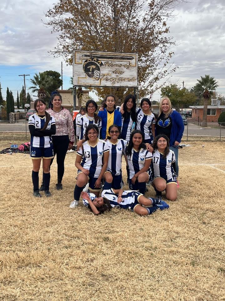 MurphreeEPISD's tweet photo. HUGE congratulations to our Girls Soccer Teams!!! Both teams WON!!! #firebirds #murphree https://t.co/yBWMZzwtxf