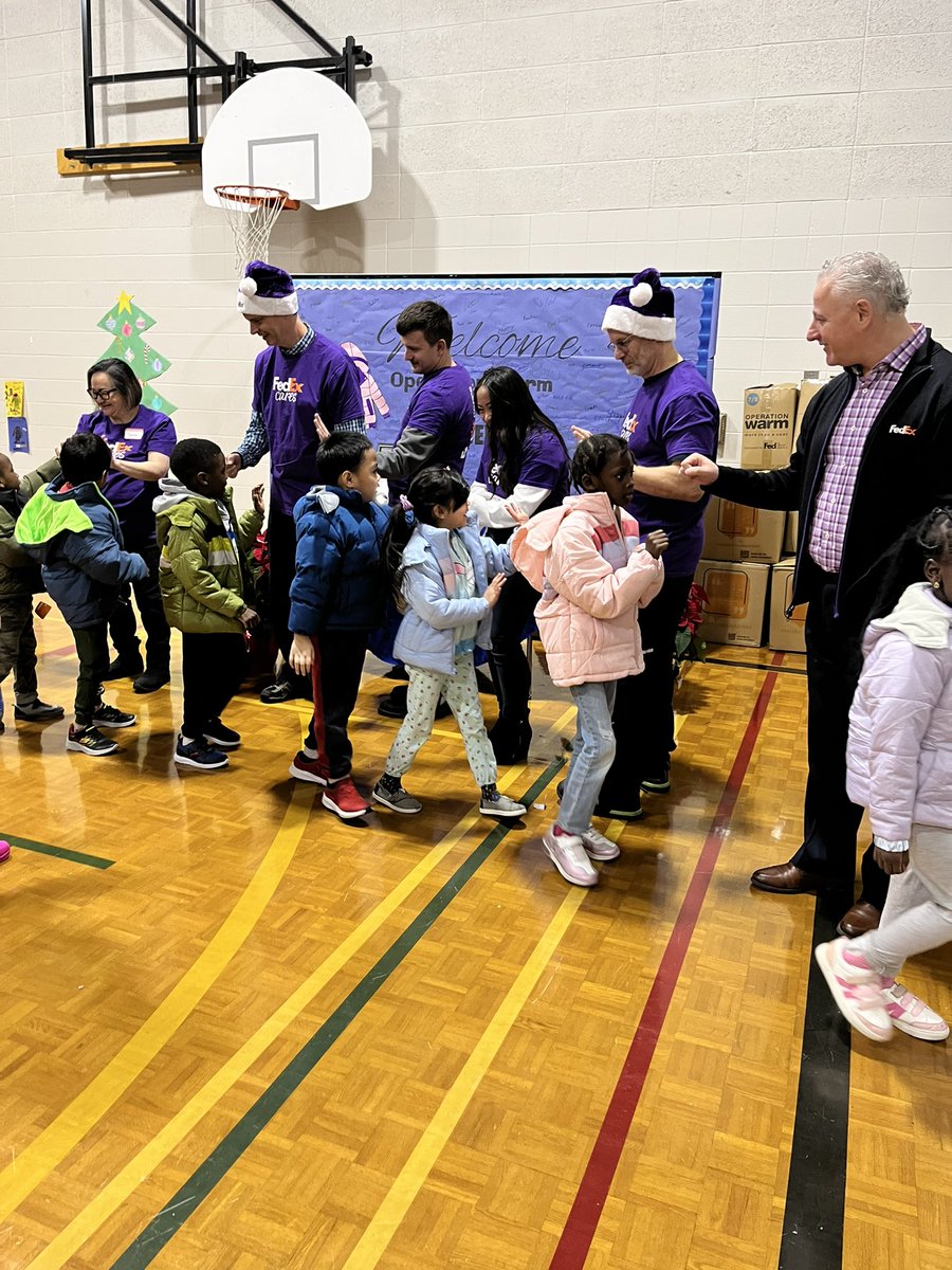 OLOPecsd's tweet photo. Thank you @OperationWarm and @fedex for coming to @OLOPecsd and giving all of our students a brand new coat. It was a magical day. #ecsdfaithinspires #edmontoncatholicschools https://t.co/OZ1QWR1IHP