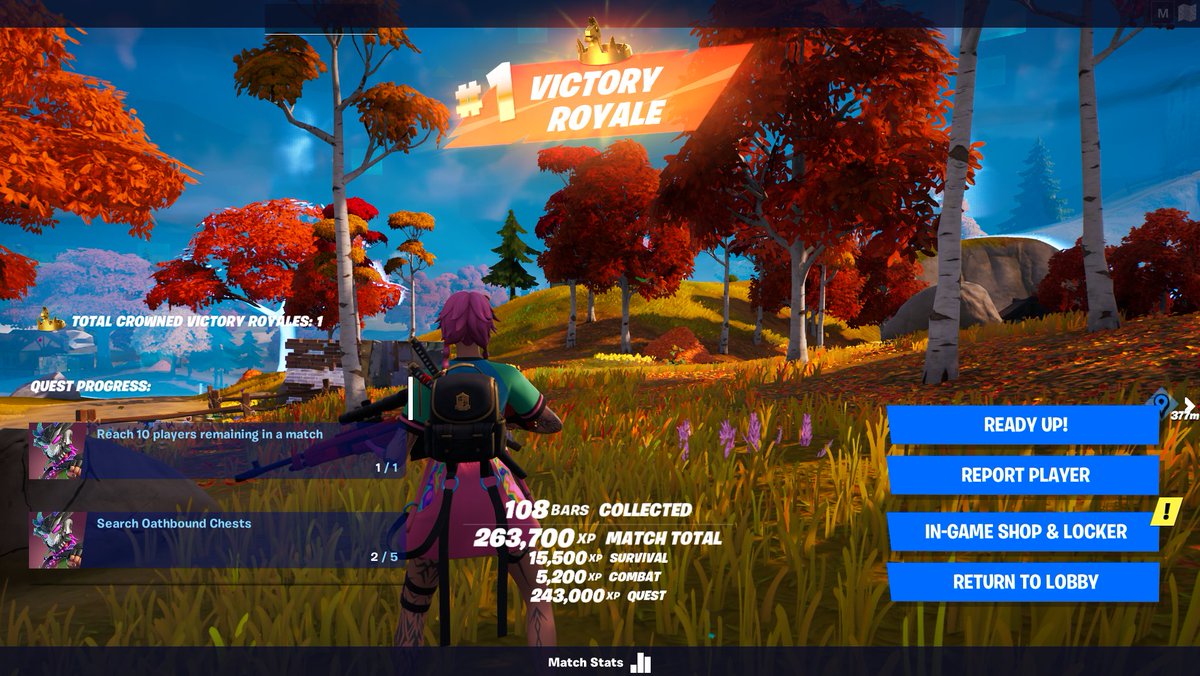 WaterfieldGamin's tweet photo. #Fortnite #VictoryRoyale #Solo #Day1 <3  #10BOMB https://t.co/RZzpOW9HUo