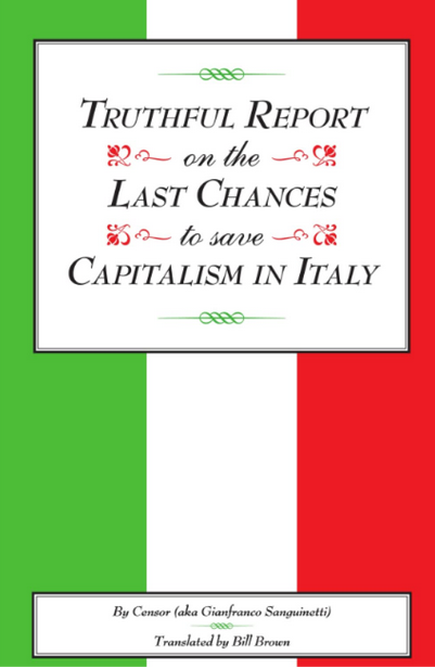 CommentCreator's tweet photo. Surprised there is no Gladio discourse on what is probably the ultimate troll, the seminal counter-propaganda writing by ex-Situationist; Gianfranco Sanguinetti.

#Gladio #YearsOfLead #AnniDiPiombo https://t.co/2nVLXykYvx