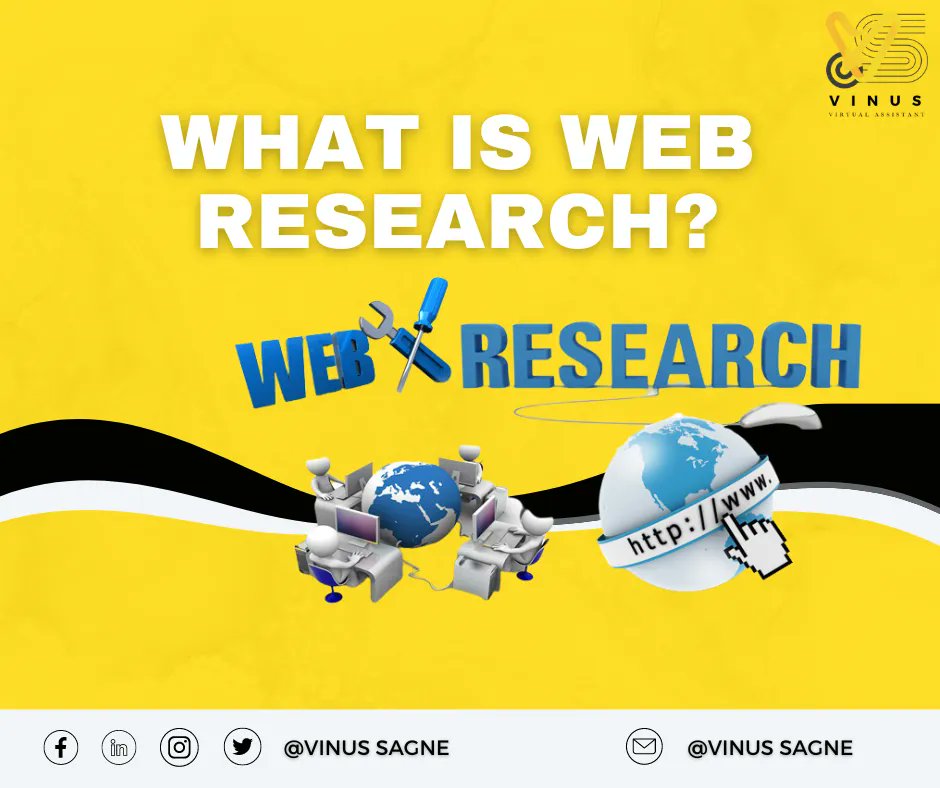 vinus_sagne's tweet photo. Web Research 🌐💻is the process of searching the Internet for information on a topic ℹ️. Web research can be used in many different ways, but the most common way is to search online using keywords and phrases to find information about specific topics. 
#webresearch #webaccess https://t.co/72UBsSZJn1