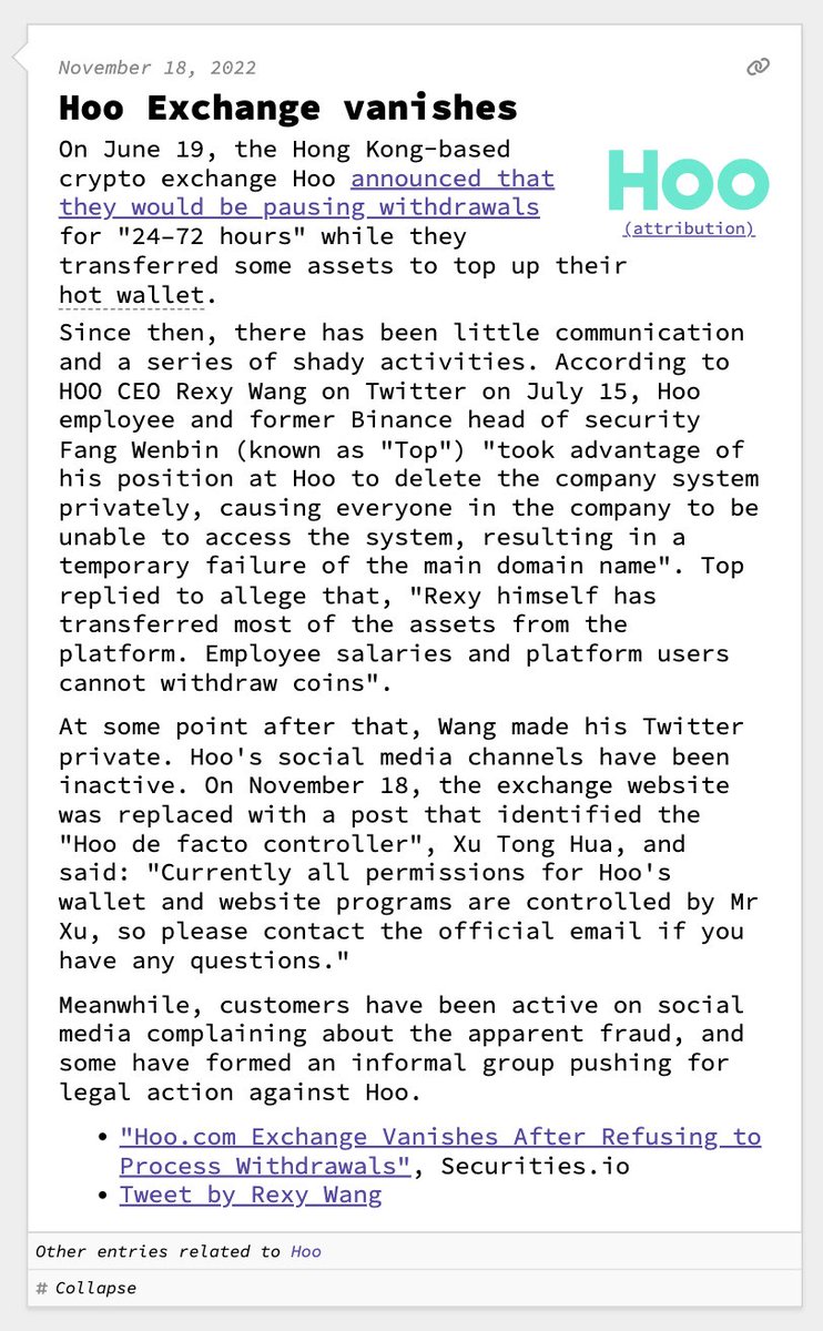 web3isgreat's tweet image. Hoo Exchange vanishes

November 18, 2022
web3isgoinggreat.com/?id=hoo-exchan…