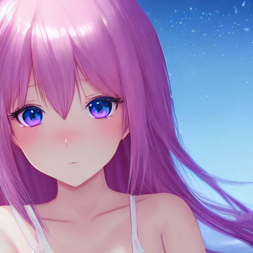 balanさんのルカさん!紙やお肌の透明感が素敵ですホ～!瞳も綺麗ホー!(*'ω`*)【】 #piapro #巡音ルカ 