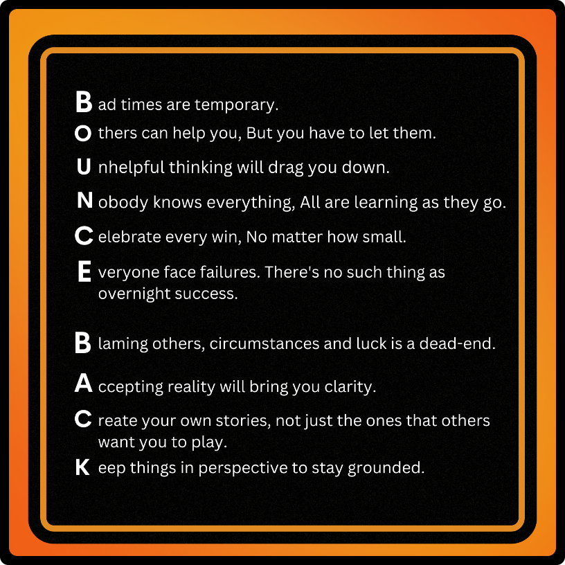 Fail one time, fail twice, fail all the time? Here's how to Bounce Back ...